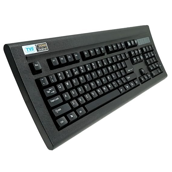 TVS ELECTRONICS Gold Prime Mechanical Wired Keyboard | Dustproof Key switches | Guaranteed 50 Million keystrokes | 1.5 Meter USB Cable, USB Gold Keyboard (Black)