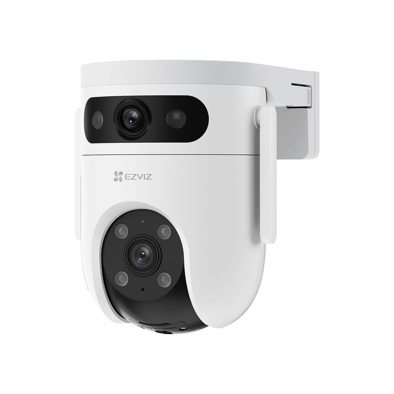 EZVIZ by Hikvision|3k H9C Dual-Lens (5MP+5MP) Pan & Tilt Wi-Fi Camera|Two-Way Talk|AI-Powered Human/Vehicle Detection|Active Defense with Siren and Strobe Light|Weatherproof Design|Upto 512GB Support